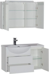 Мебель для ванной Aquanet Лайн 90 L белый