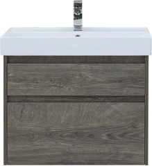Тумба с раковиной Aquanet Nova Lite 75 дуб рошелье (2 ящика)