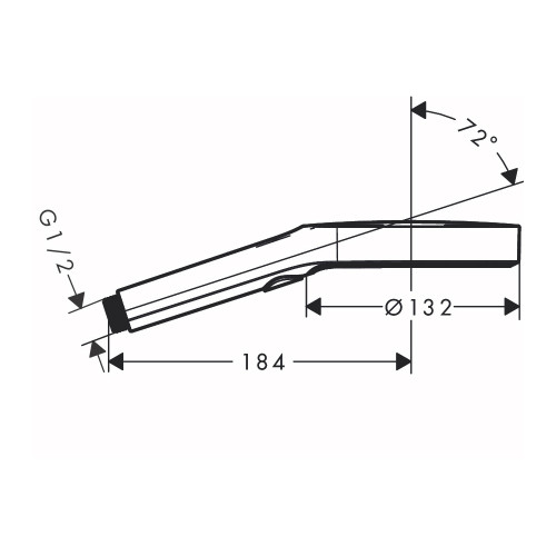 Ручной душ Hansgrohe Rainfinity 130 3jet, хром (26864000)