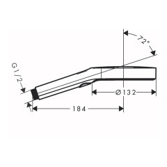 Ручной душ Hansgrohe Rainfinity 130 3jet, хром (26864000)
