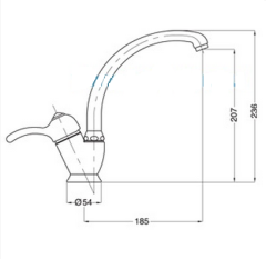 Смеситель для кухни Bugnatese Lem 1999F