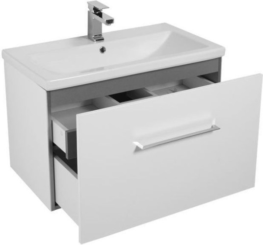 Тумба с раковиной Aquanet Порто 80 белый