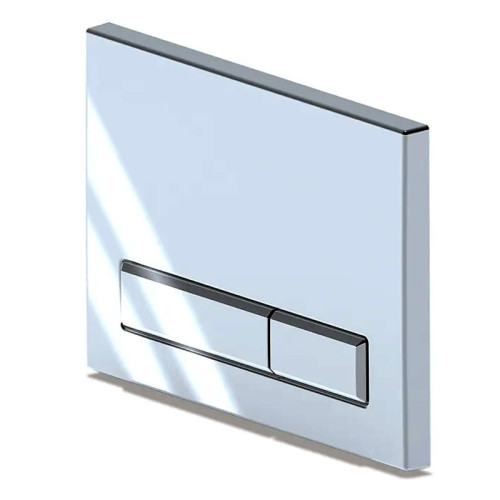 Кнопка смыва Ани Пласт 22х3х15 для инсталляции, ABS пластик, цвет Хром (WP1410)