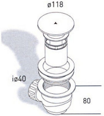 Выпуск сифона Migliore Ricambi ML.RIC-10.126
