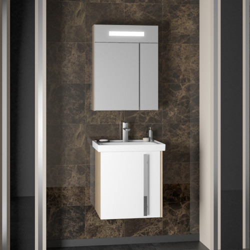 Зеркальный шкаф Smile Стайл 50 с подсветкой