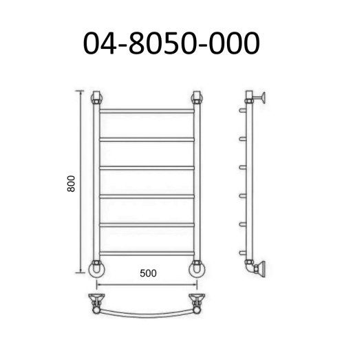Полотенцесушитель водяной ВИД 4 80х50, Маргроид