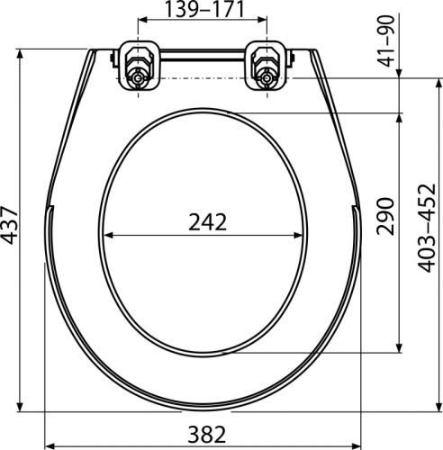 A60 Сиденье для унитаза Антибактериальное