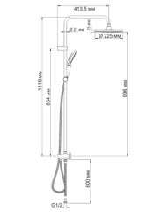 Душевая стойка WasserKRAFT A039