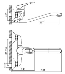 Смеситель Rossinka B35-24