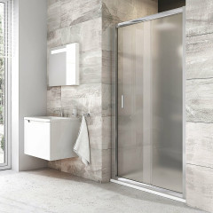 Душевая дверь Ravak раздвижная 120х190, толщина полотна 6мм универсальная, цвет профиля хром