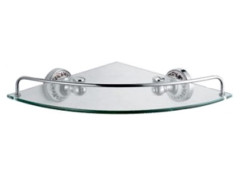 Полка стеклянная Fixsen Bogema угловая, хром (FX-78503A )