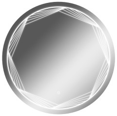 Зеркало Монако 700х700 с подсветкой Домино