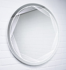 Зеркало Монако 700х700 с подсветкой Домино