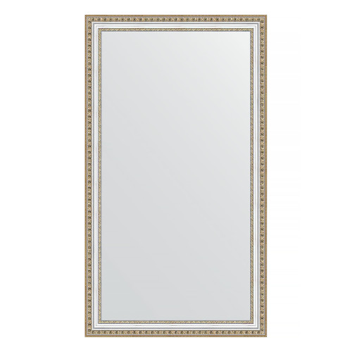 Зеркало настенное EVOFORM в багетной раме золотые бусы на серебре, 65х115 см, BY 1087