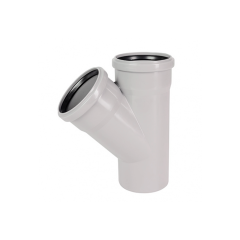 Тройник Ostendorf HTEAw, 50/50*45 гр., цвет белый