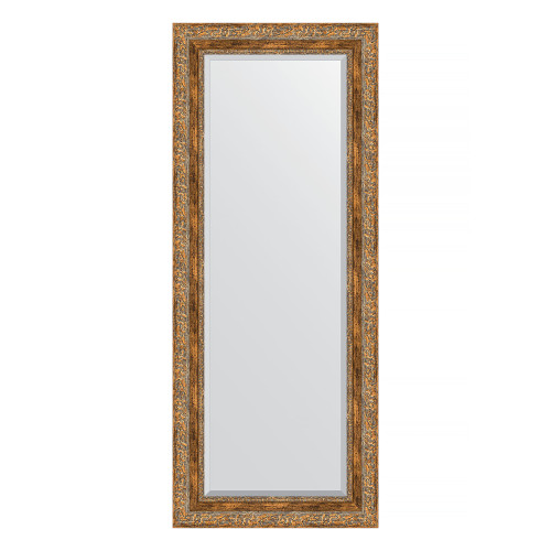 Зеркало настенное с фацетом EVOFORM в багетной раме виньетка античная бронза, 55х135 см, BY 3514