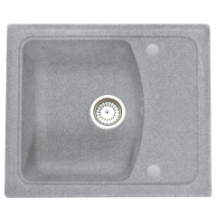 Кухонная мойка Formastone Fosto  КМ 58-50, прямоугольная с крылом,искристый серый
