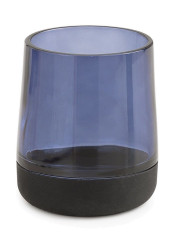 Gedy Nicole, настольный стеклянный стакан, цвет голубой