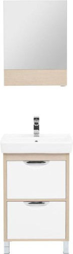Мебель для ванной Aquanet Гретта 55 New светлый дуб (2 ящика)