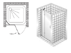 Дверь в душевой проем Vegas AFP 100