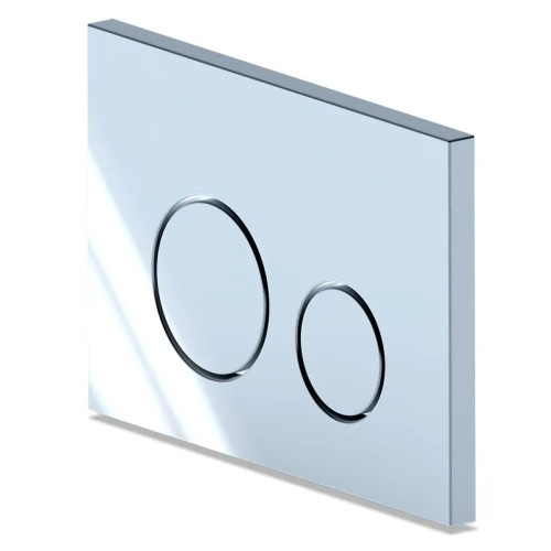 Кнопка смыва Ани Пласт 22х2.5х15 для инсталляции, ABS пластик, цвет Хром (WP1310)