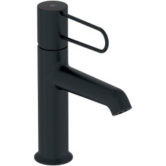Смеситель для раковины Jacob Delafon Odeon Rive Gauche с донным клапаном, черный матовый (E21028-BL-BL)