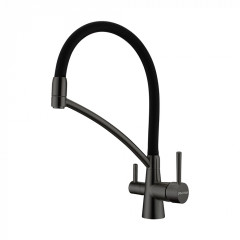 Смеситель для кухни Paulmark SIEGEN, вороненая сталь, 213111-GM, Paulmark