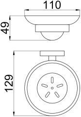 Мыльница для ванной Allen Brau Priority 6.31005-BN