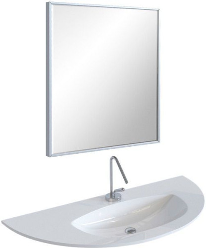 Зеркало De Aqua Сильвер 7075 серебро (без фацета)