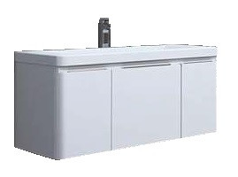 Тумба под раковину AQUATON Шерилл 105 подвесная, белая (1A206301SH010)