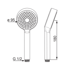 Ручной душ Oras Apollo (254020)