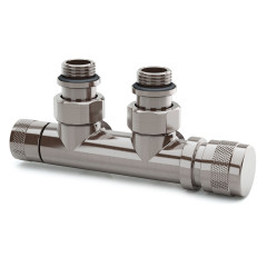 Узел нижнего подключения SR Rubinetterie угловой 1/2&quot;х3/4&quot;Е Никель матовый (правый)