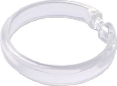 Набор колец для шторы в ванную комнату IDDIS Transparent (RID010P)