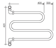 Полотенцесушитель Margaroli Vento 406