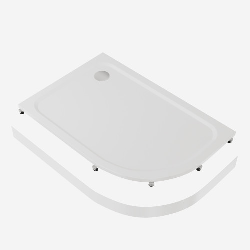 Экран акриловый Creto Roma 120х80 Л/П для поддона 8-1009