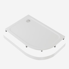 Экран акриловый Creto Roma 120х80 Л/П для поддона 8-1009