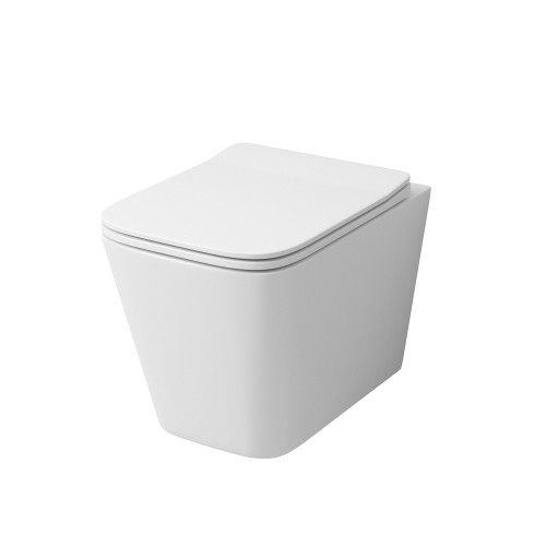 Унитаз Grossman GR-4441S (520*355*350) подвесной БЕЗОБОДКОВЫЙ с тонкой крышкой