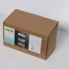 Этажерка прямоугольная Fixsen Grampus трёхэтажная, пластик, белая (GR-7294)