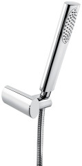 Emmevi, ручной душ 141: лейка, шланг, крепеж, цвет хром