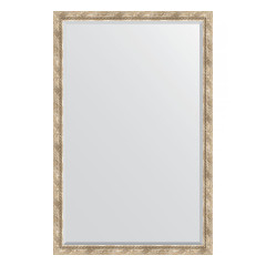 Зеркало настенное с фацетом EVOFORM в багетной раме прованс с плетением, 113х173 см, BY 3615