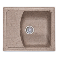 Кухонная мойка Formastone Fosto  КМ 58-50, прямоугольная с крылом,песочный пляж