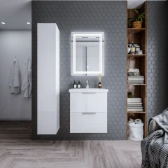 Тумба Бриклаер Хелена 60 Высокий белый глянец (2 упаковки)