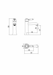 Смеситель для раковины Lemark Villa (LM4837B)
