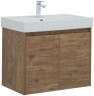 Тумба с раковиной Aquanet Nova Lite 75 дуб рустикальный (2 дверцы)