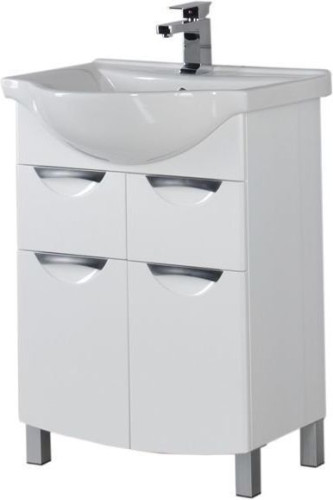 Тумба с раковиной Aquanet Асти 65 белый