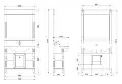 Зеркало Migliore Kantri 97