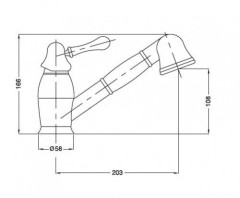 Смеситель для кухни Bugnatese Maya 8995