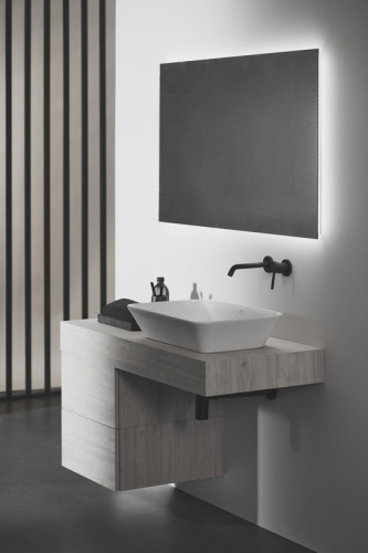 Смеситель для раковины настенный Ideal Standard Silk Black Ceraline A6938XG, черный матовый