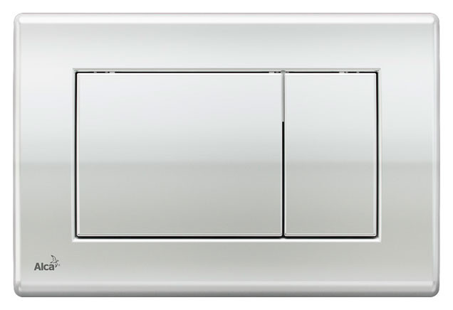 Кнопка смыва alcadrain 24.7х1.8х16.5 для инсталляции, сталь, цвет Хром матовый (M272)