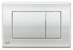 Кнопка смыва alcadrain 24.7х1.8х16.5 для инсталляции, сталь, цвет Хром матовый (M272)